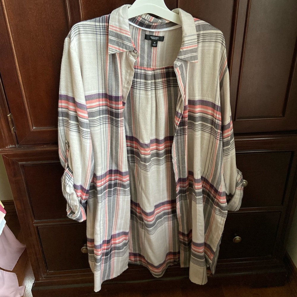 Simply Vera Vera Wang Plaid Flannel Tunic